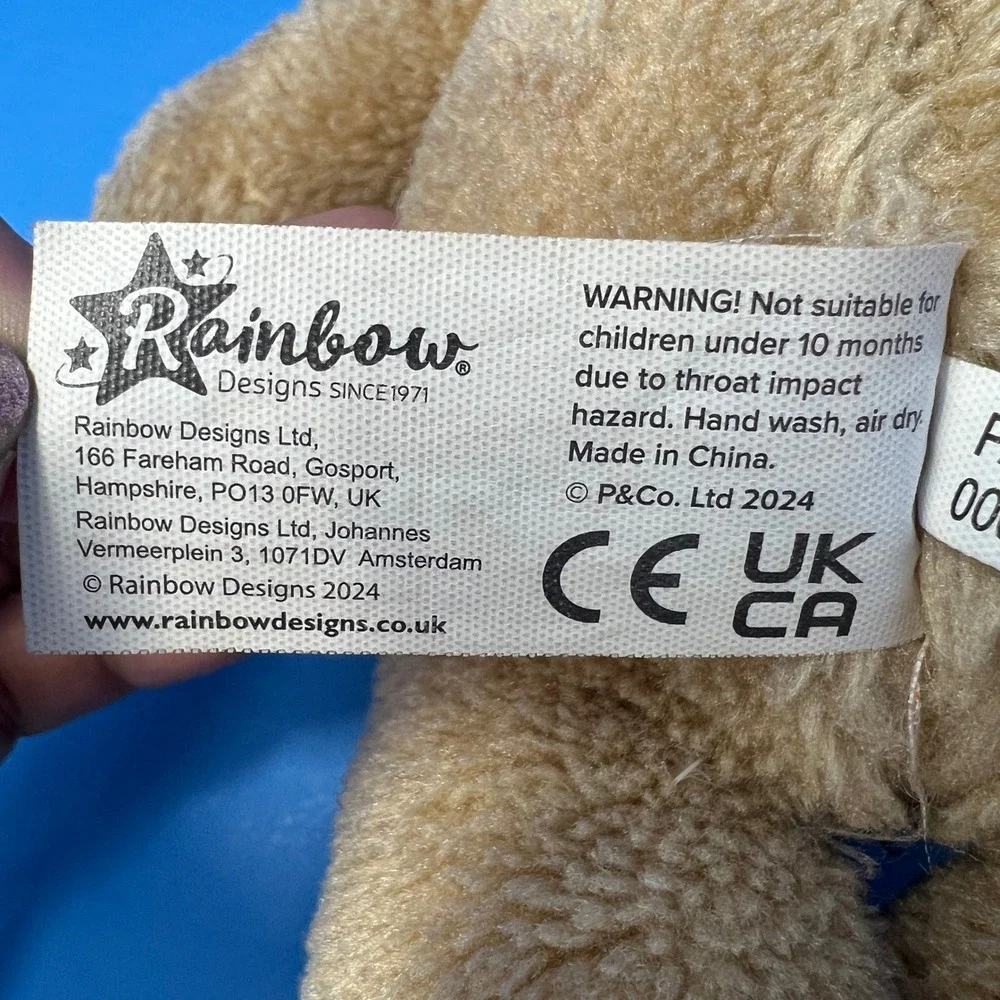 Rainbow Designs Paddington Bear 8‎ Inch Tan Red Hat PA1489 Plush Toy